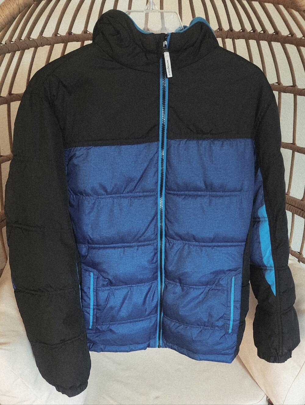 ZeroXposure Youth Boys Puffer Jacket Zip Attached Hood Pockets Sz XL 18/20